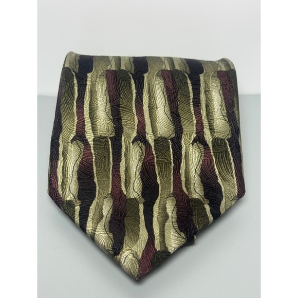 J. Garcia Other - Jerome J. Garcia Silk Necktie Abstract Art to Wear Designer Courtyard Perform